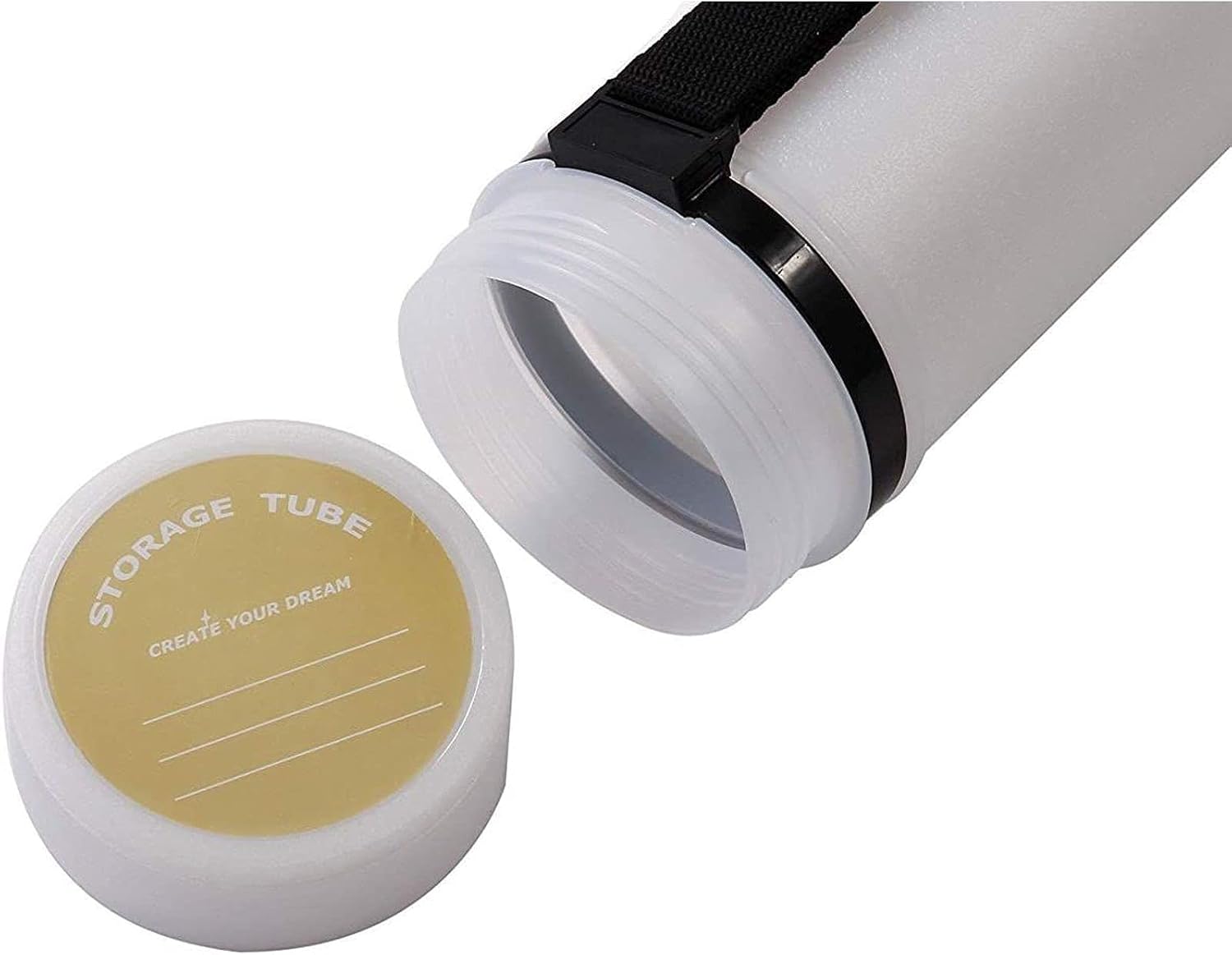 White Expandable Storage Tube for Posters, Blueprints, and Artwork (24 to 40 in) : Arts, Crafts & Sewing
