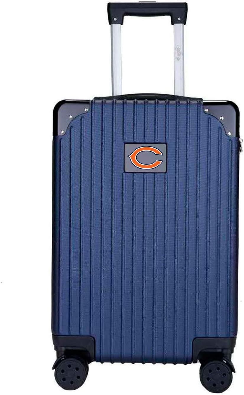 Denco 21-inch Two-Toned Hardside Carry-On Luggage Spinner, Navy