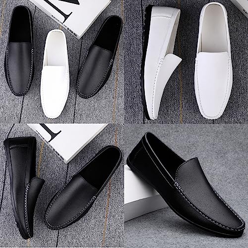 Men's Slip On Driving Loafers,Lightweight All-Day Comfort Non-Slip Softsole Penny Casual Business Oxford Boat Shoes3