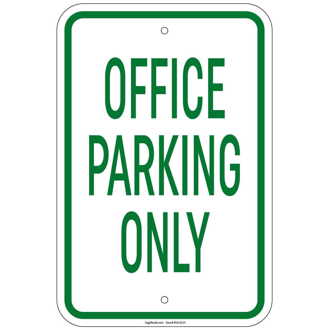 New Metal Sign Aluminum Sign Office Parking Only Sign for Outdoor & Indoor, 12x8 Inch