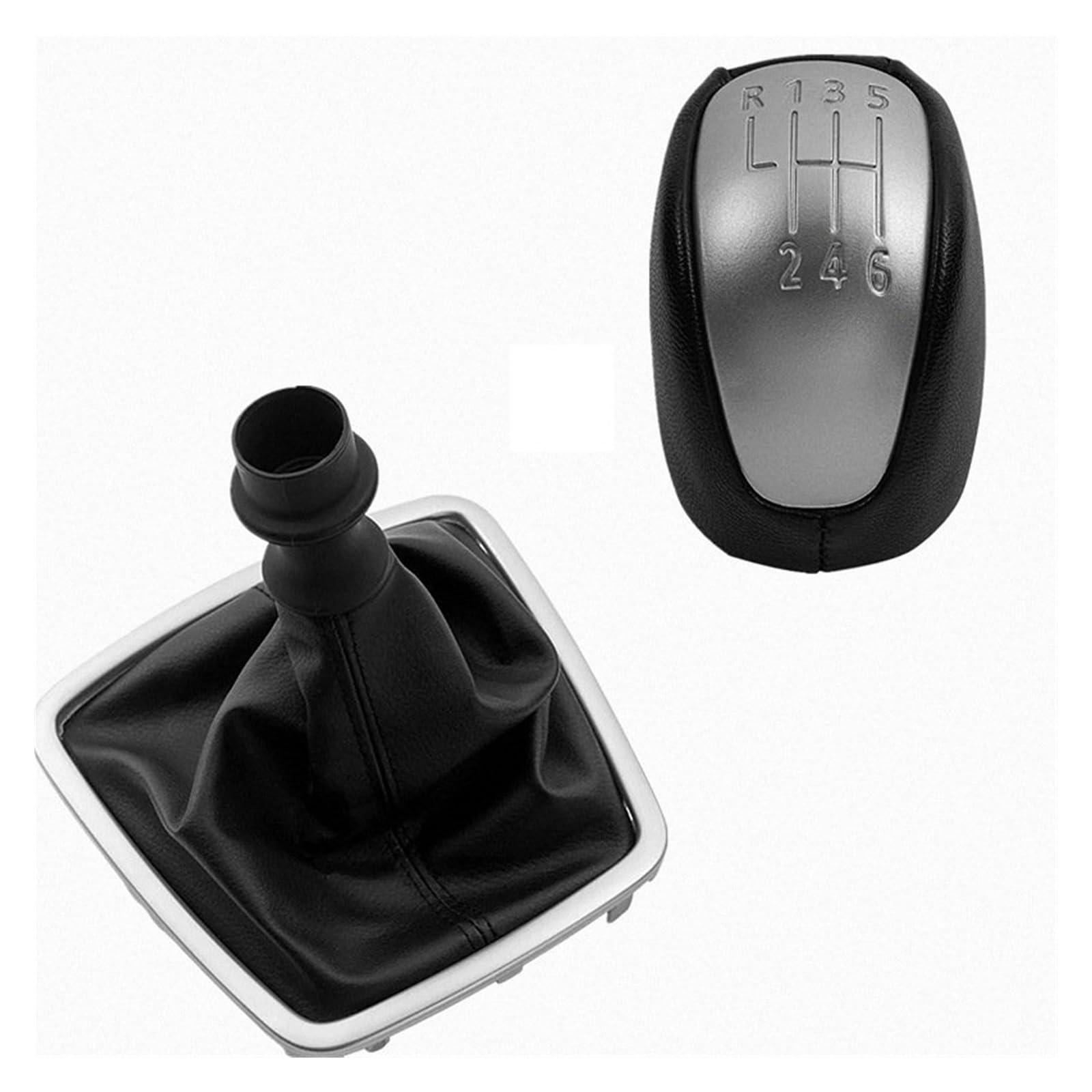 Glblpexelr Gear Knob And Case For Laguna Iii Mk3 2008-2015 Gear Shifter Knob Black Style
