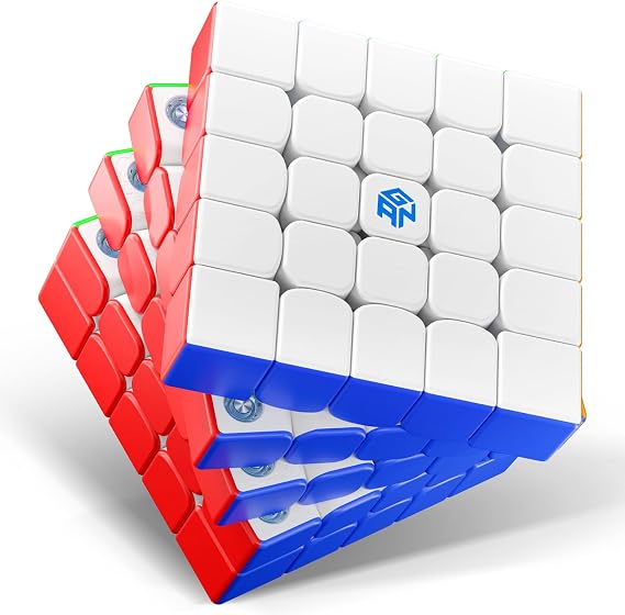 GAN 562 M 5x5 Magnetic Speed Cube for Kids & Teens, UV Coated | 160 Magnets, Glide-Smooth Construction, Stronger Magnetic Core, Self-Centering Help, Puzzle Toys, A thoughtful birthday gift