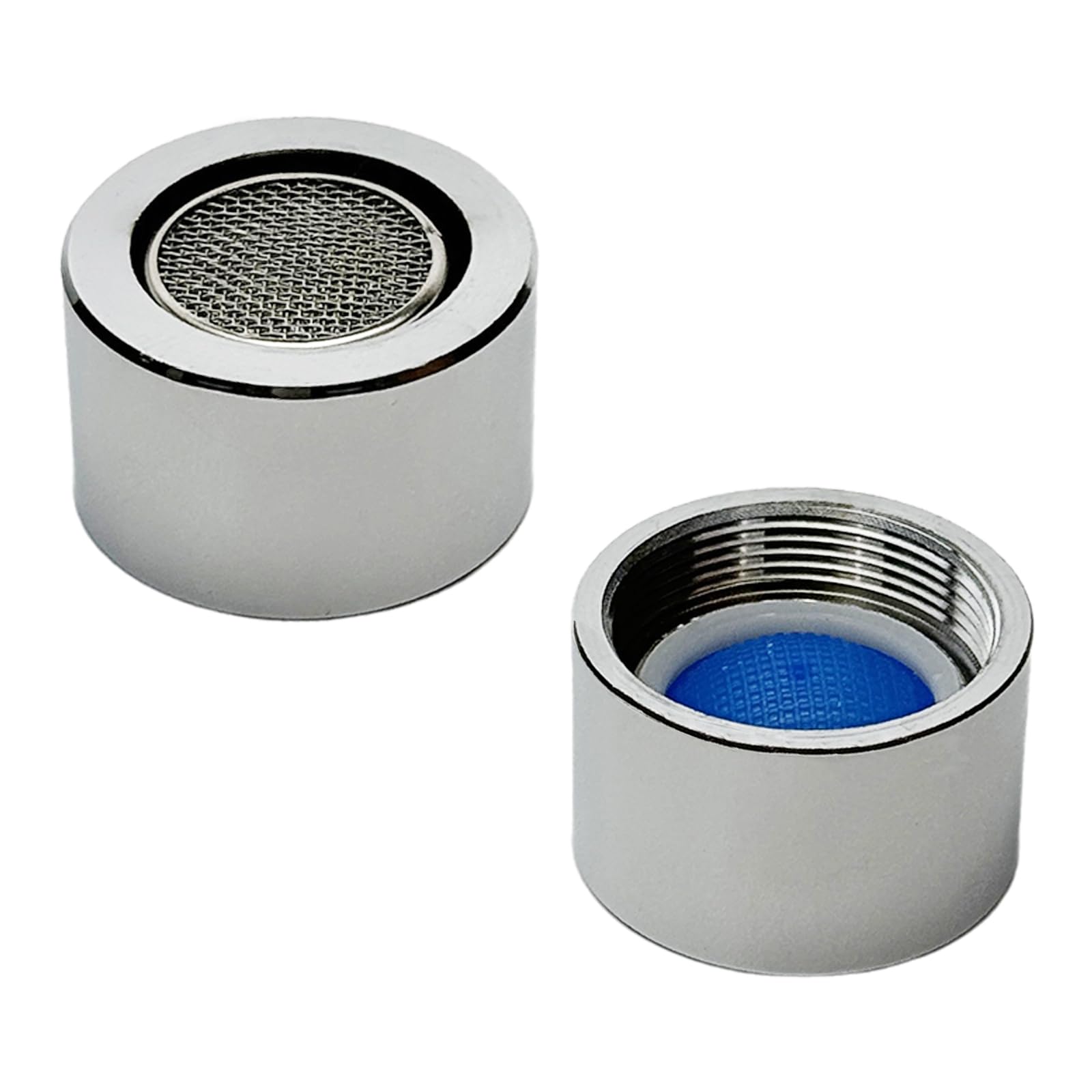XNTONG - 2 Stück Strahlregler, M24 Innengewinde Wasserhahn Sieb, Aufsatz Mit Verchromtem Messing Und ABS-Filter, Für Wasserhähne Mit Mischdüse (Innengewinde 24 mm)