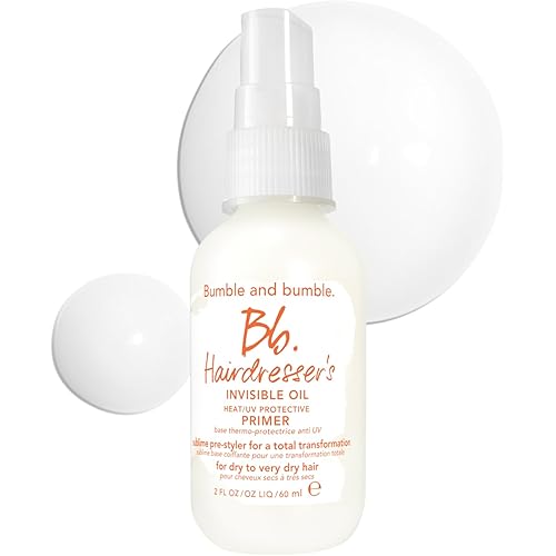 Bumble and bumble. Hairdresser's Invisible Oil Heat/UV Protection Leave-In Conditioner Hair Primer | Hydrating, Anti Frizz, Color Safe | All Hair Types and Textures | With Argan + Coconut Oil