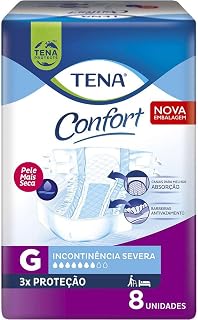 Fralda Geriátrica Tena Confort G 8 Unidades