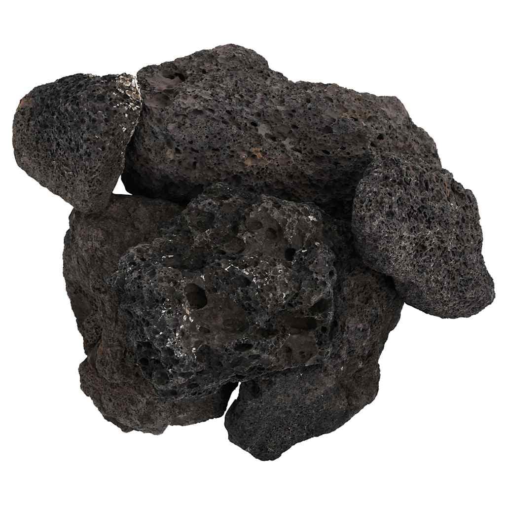 Vulkanische Lavasteine 10 kg Schwarz, natürlicher biologischer Filter für Aquarium, Lavagranulat 10-30 cm, verbessert Wasserqualität und Sauerstoffgehalt, für Süß- und Salzwasser