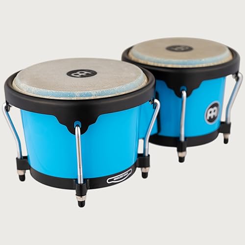 Miniatura 94 de Meinl Percussion HB100SNT-M bongós de madera natural de 6 3/4 y 8 pulgadas, Negro