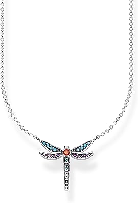 Thomas Sabo Damen Halskette mit Anhänger, Stern und Mond