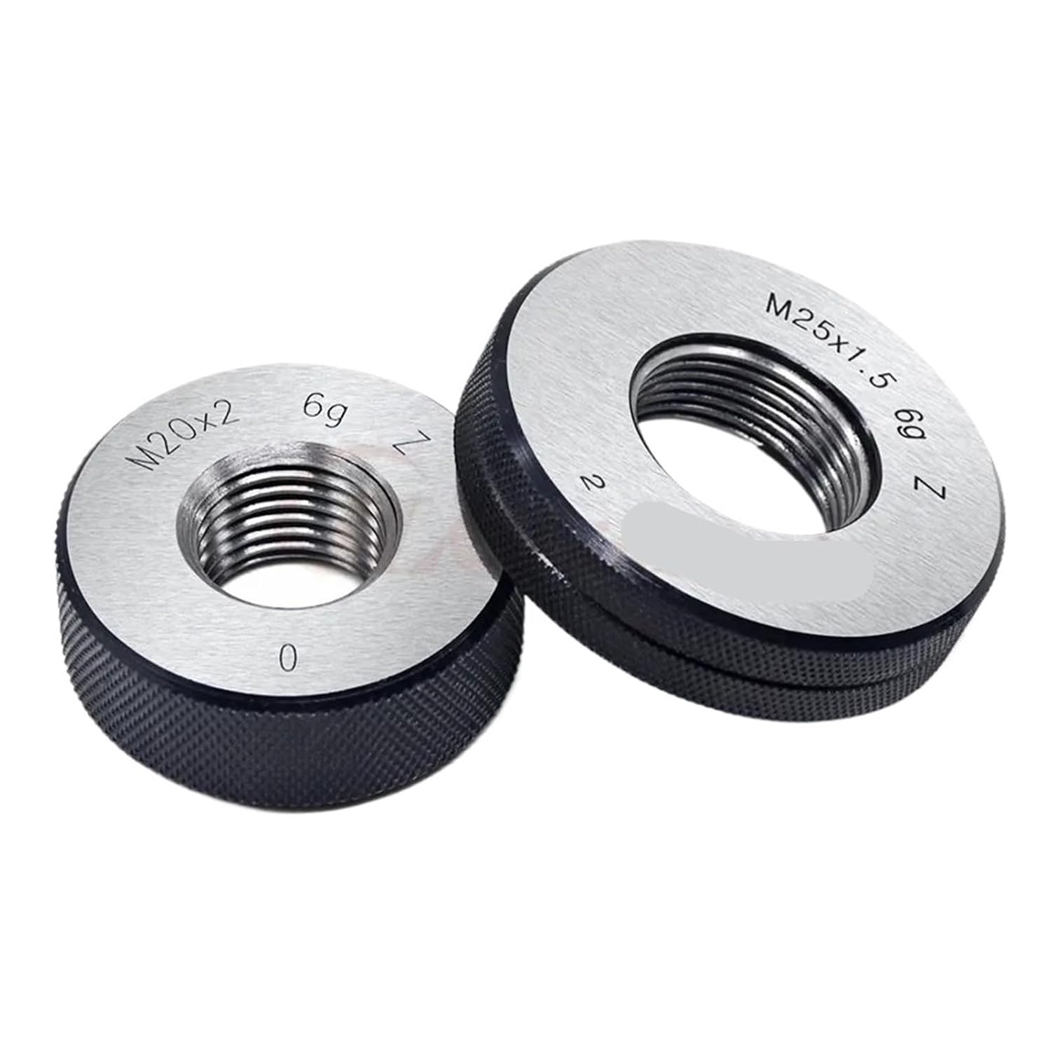 Precision Thread Ring Gauge Set - M45 M46 M48 M50 M52 M55-2pcs Bearing Steel Go/No-Go Gage(M55x3)