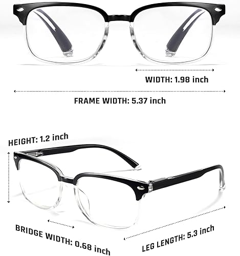 Miniatura 9 de NOVIVON Paquete de 6 lentes de lectura con bloqueo de luz azul para mujeres y hombres, ligeros, antifatiga ocular, lectores de computadora