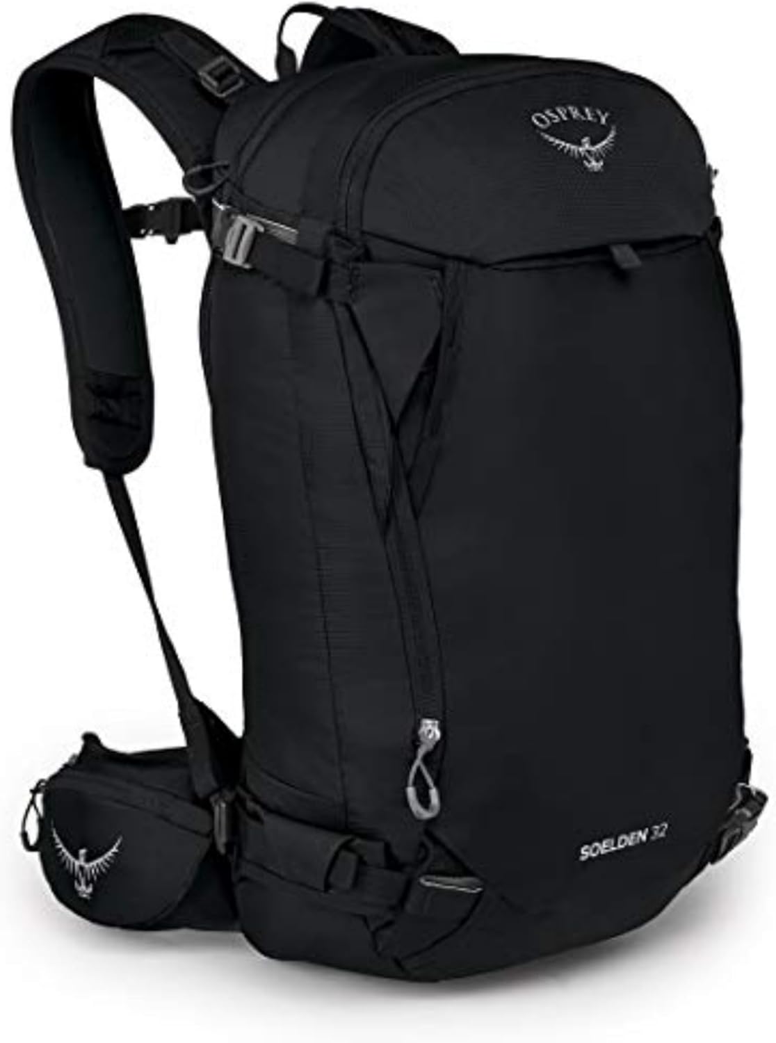 An Osprey backcountry backpack.
