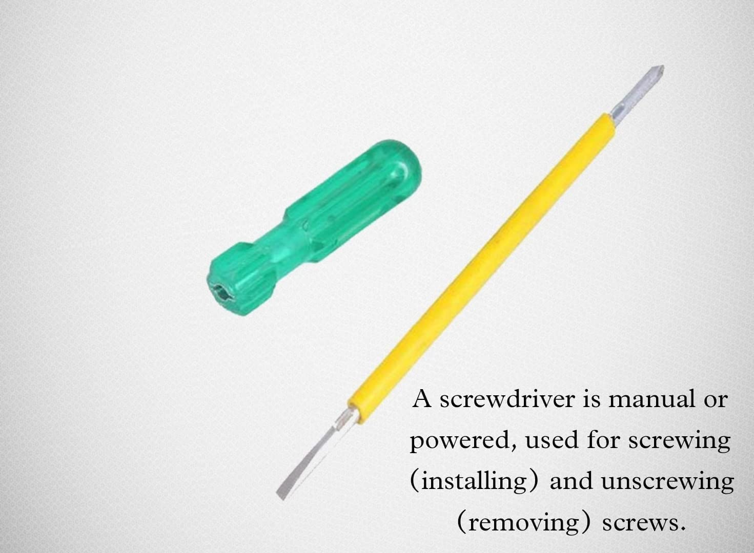PERFECT TECH Screw Driver Set of 5 Pcs | 2 in 1 Screw Driver | (2, 4, 6, 8 Green and Silver) | Tool Steel Tester | Long handle Strong Grip Carbon Steel Combination | Multipurpose use | Magnetic Tip 1