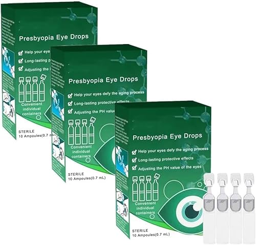 Optivipro Presbyopia Eye Drops,Vision Recovery Eye Drops,Presbyopia Recovery Treatment Eye Drops,Optivipro Recovery Eye Drops,Brightening Eye Drops for Dry Eyes,Relieve Eye Fatigue,Eye Care (3BOX)