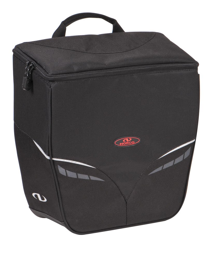 Norco Fahrradtasche Canmore City, Schwarz, 34 x 34 x 14 cm, 13 Liter, 0201AS