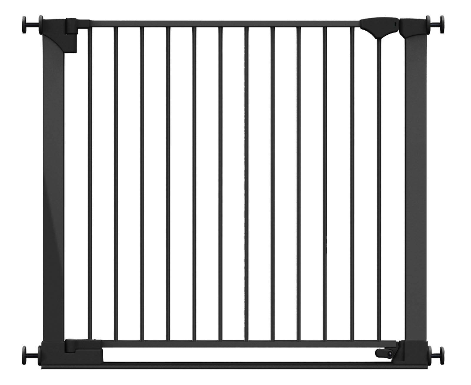 Safetots SafeStep Gate, Black, 96cm - 103cm, Extra Low Walkthough, 81cm Extra Wide Doorway, One Piece Extra Wide Gate for Stairs, Hallways and Doors, Baby and Toddler, Easy Installation