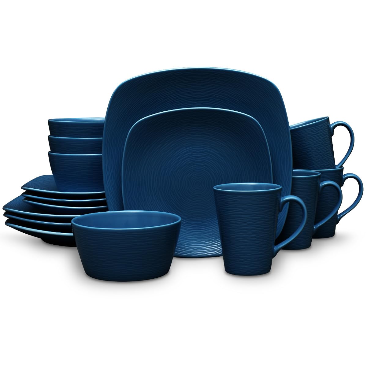 Carrés anti-tourbillons Noritake bleu de 10 cm pour vos brunchs