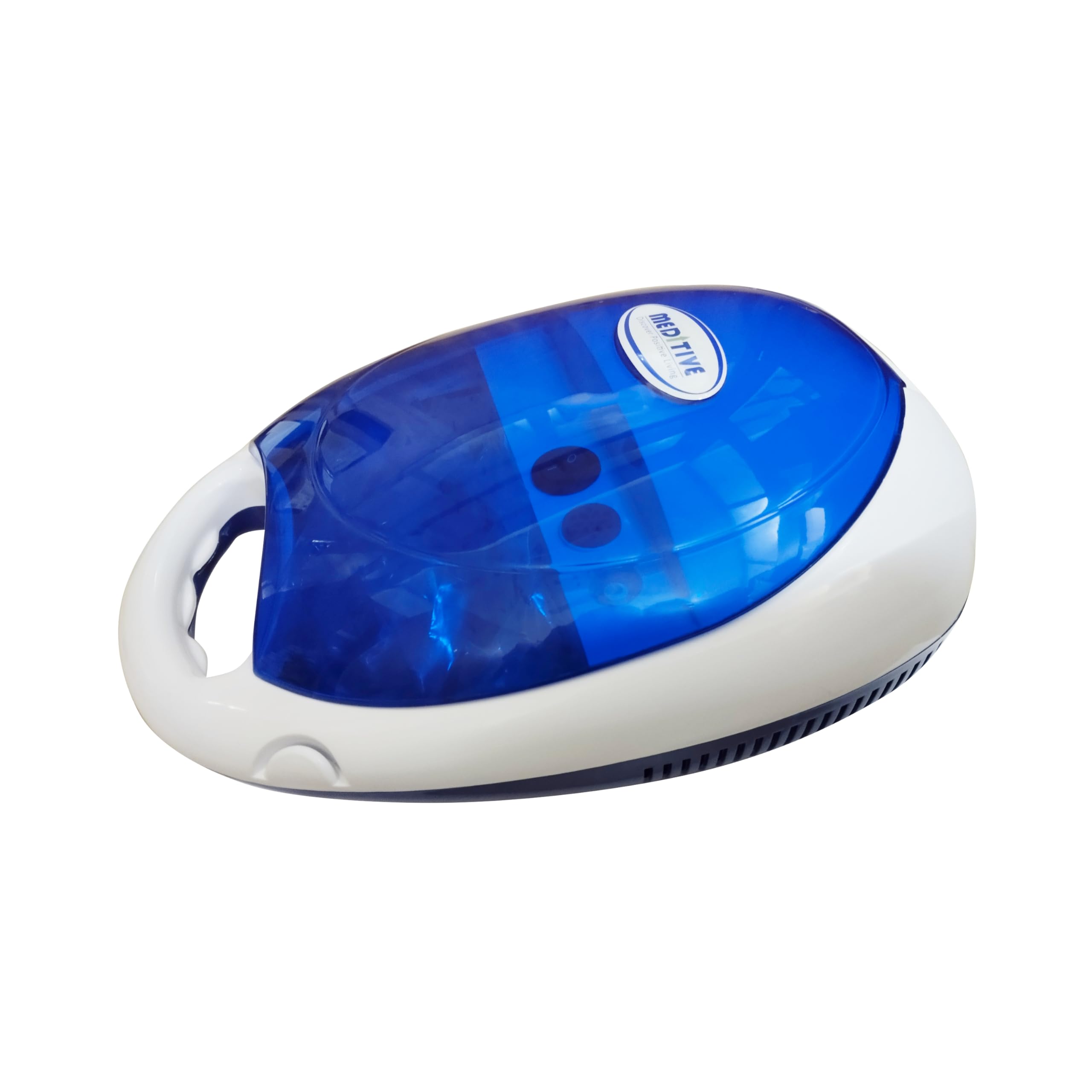 MEDITIVE Respiratory Piston Compressor Nebulizer Inhaler for Child and Adult, All Accessories Included, Ideal for Asthma, Bronchitis Etc- 1 Year Warranty (White)