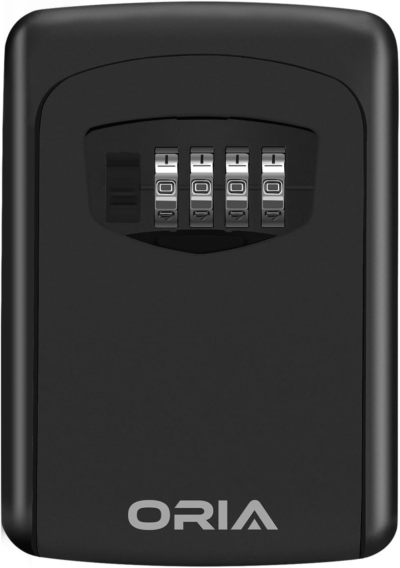 Key Storage Lock Box with 4 Digit Combination, Wall