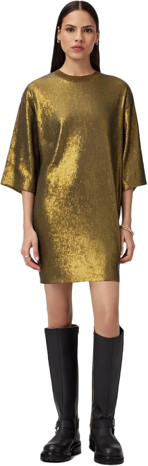 Allsaints Womens Opal Logo Dress - Image 5