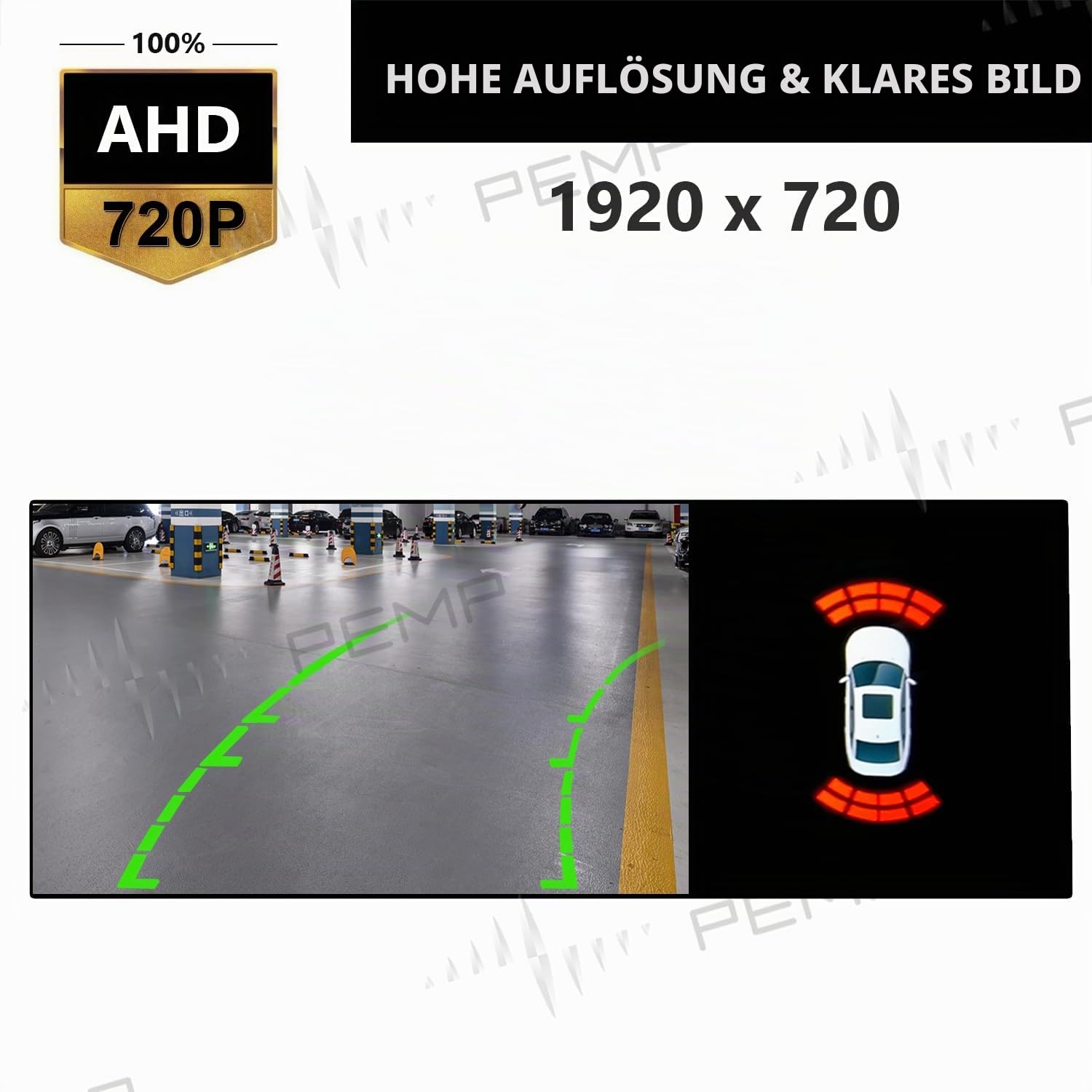 PEMP AHD‑720P‑25FPS Rückfahrkamera für BMW F10 F30 F25 F48