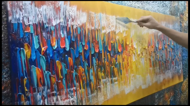 Amazon.com: AMEI Art,24x60Inch Large Size Knife Painted Texture