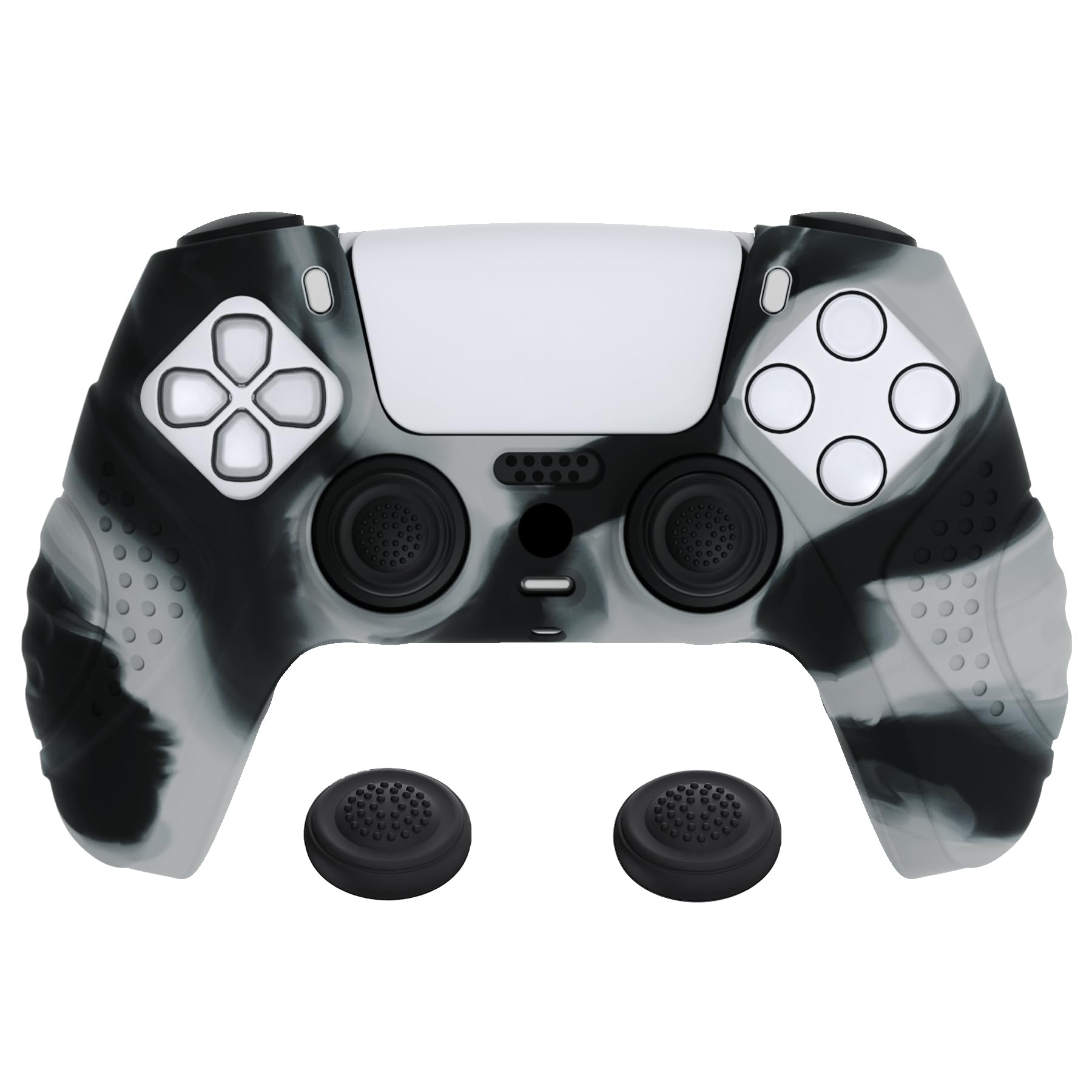 eXtremeRatePlayVital Guardian Edition Racing Green Ergonomic Soft Anti-slip Controller Silicone Case Cover for ps5, Rubber Protector Skins with Black Joystick Caps for ps5 Controller — view 24