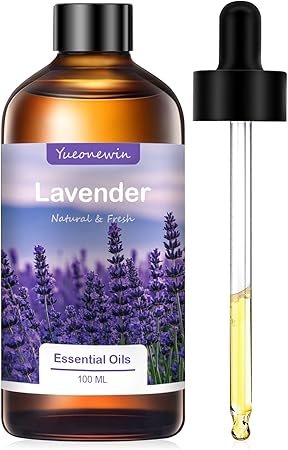 YUEONEWIN Lavender Essential Oil 100ml for Aromatherapy and DIY