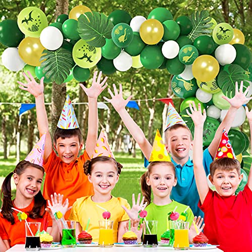 FINEVERNEK Set dinosaurusballonnen, voor verjaardagen, slinger, decoratie, voor jongens en meisjes - Image 8