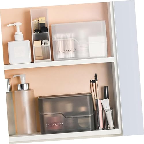 Miniatura 4 de Caja de almacenamiento cosmética Organizador de maquillaje Estante de almacenamiento Caja de escritorio Soporte de plástico