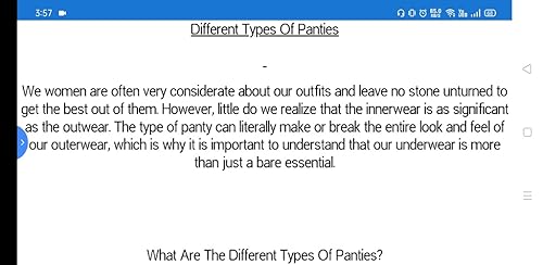 Different Types Of Panties