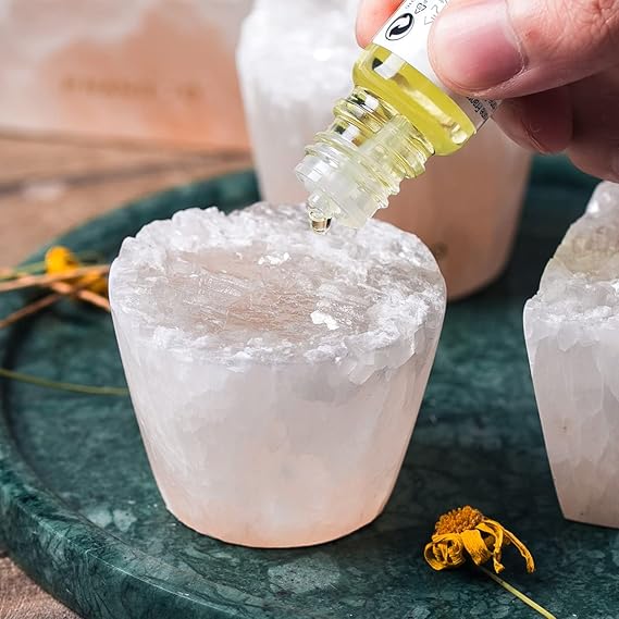 MIYA Selenite Stone Diffuser，Aromatherapy Passive Essential