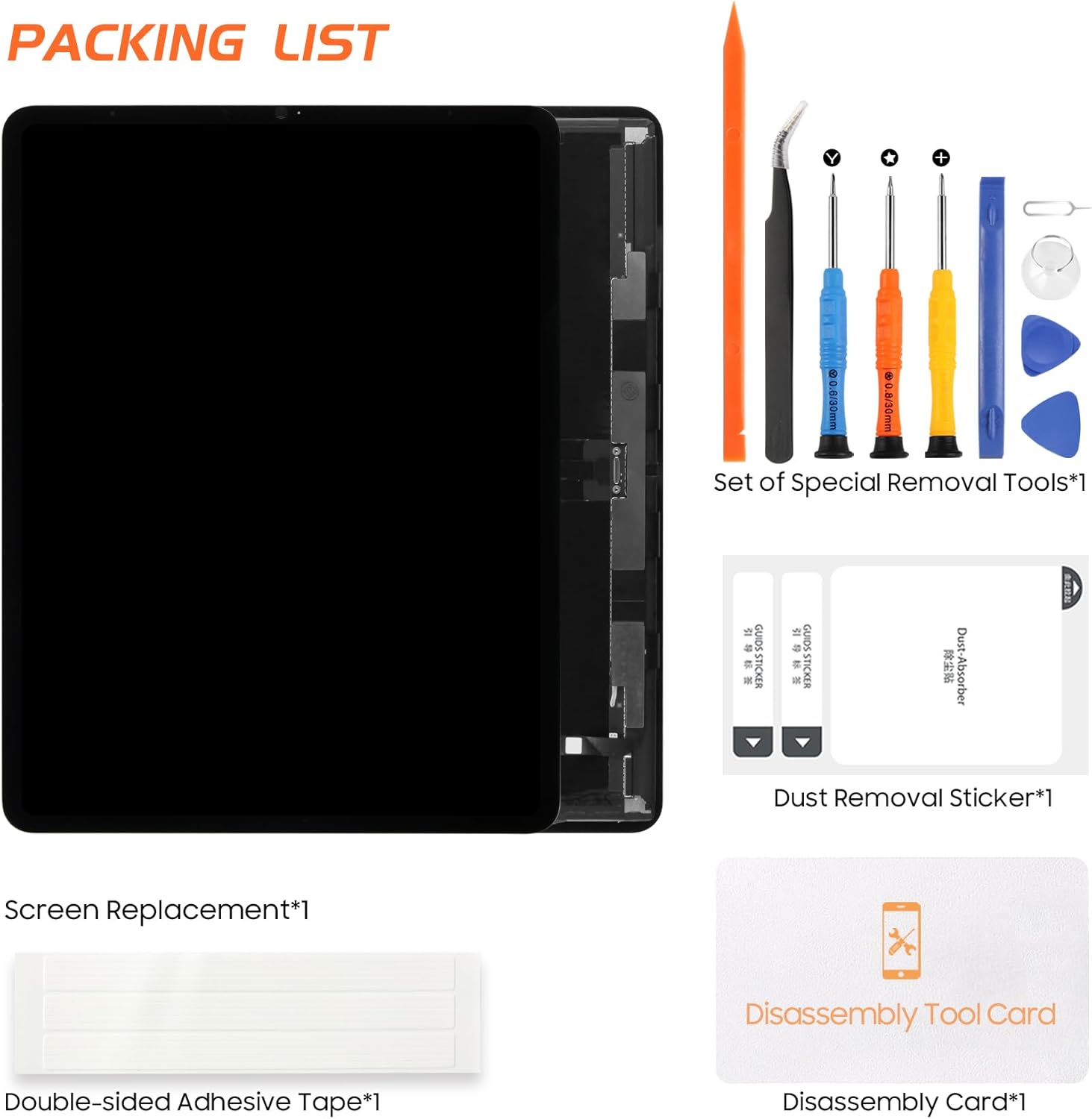 AGCUT Original for iPad Pro 12.9 5th/6th Gen Screen Replacement for iPad Pro 12.9 5th 2021/ 6th 2022 LCD Display A2764 A2437 A2766 A2436 A2379 A2461 A2462 LCD Touch Screen Assembly Repair Parts