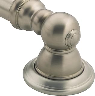 Moen YG5424BN Kingsley Safety 24-Inch Stainless Steel Traditional Bathroom Grab Bar, Brushed Nickel