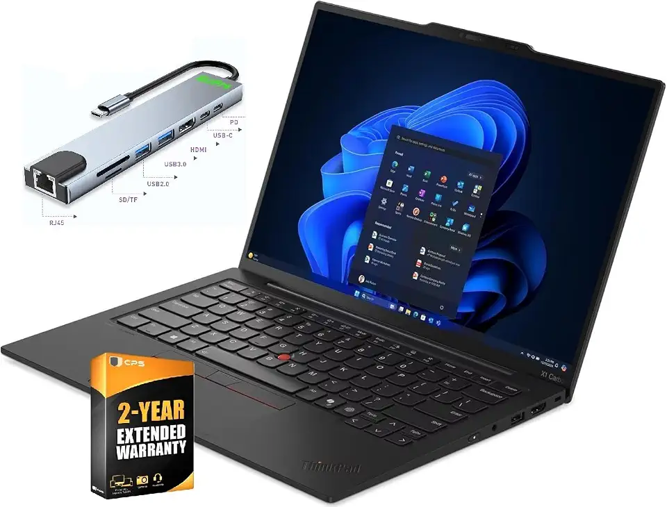 Lenovo Gen 13 ThinkPad X1 Carbon Aura Edition Laptop, Intel Ultra 7 258V, 14" 2.8K 2880x1800 OLED Non-Touch 400 nits 120Hz Display, Wi-Fi 7, 32GB RAM, 2TB SSD, FHD Cam, Win 11 Pro, 2 YR CPS Warranty