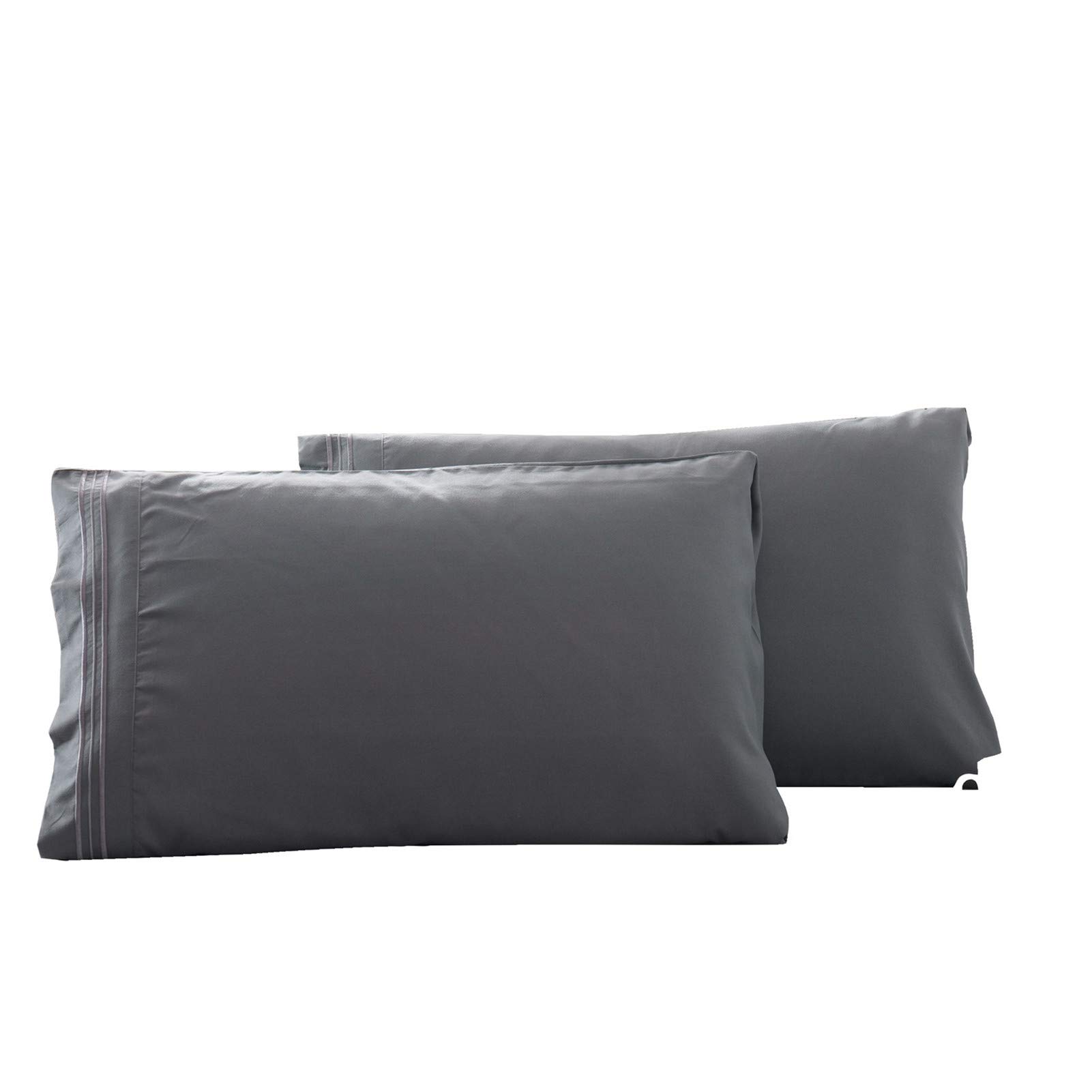 MARMODAY Federa in microfibra di poliestere, chiusura a busta, ultra morbida e di alta qualità, 50,8 x 76,2 cm (nero, standard) 2 pezzi