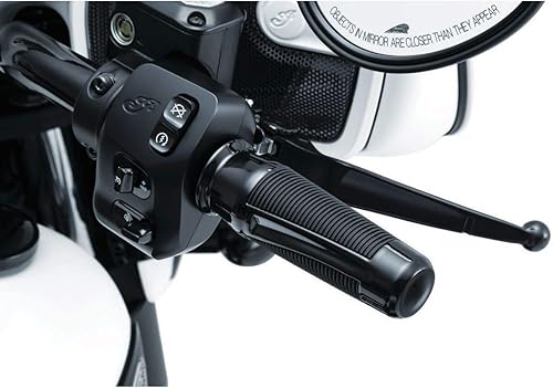 Miniatura 4 de Kuryakyn 5767 Accesorio para manillar de motocicleta Phantom Hand Grips para motocicletas indias 2014-17, negro brillante, 1 par