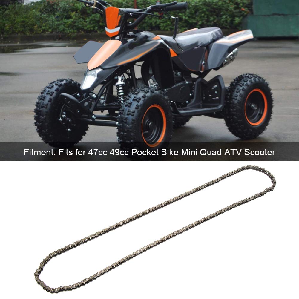Chaine Quad Elecque 25H,Chaine 25H,Chaine 25H Pour Trottinette Elecque,25H 158Maillons Chaîne En Acier Iydable Convient Pour ket Bike Quad Atv Scooter