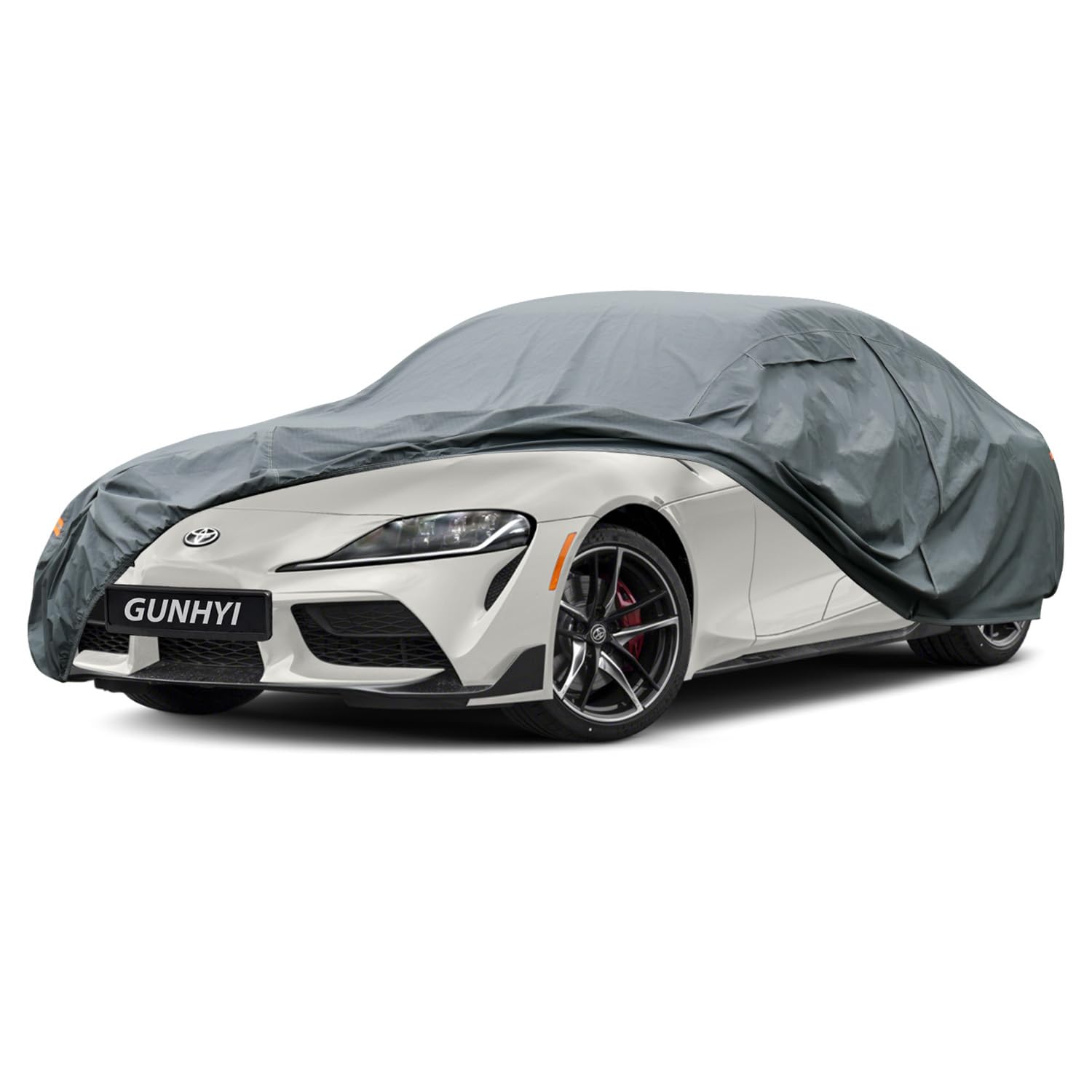 GUNHYI Premium Car Cover Custom Fit Toyota Supra(1978-1998), 16 Layers Heavy Duty Car Cover Waterproof All Weather with Zipper Door for Sun Rain Snow Dust Uv Protection