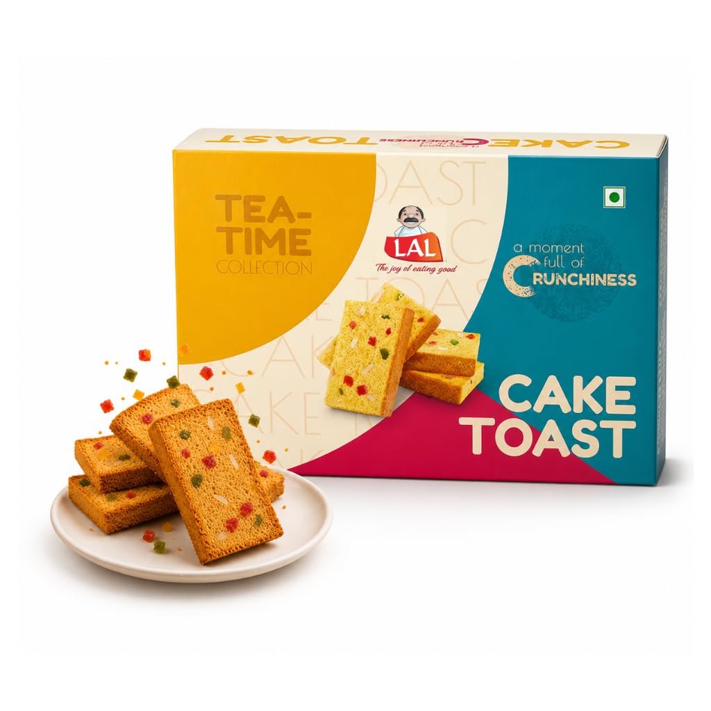 Lal Sweets Cake Toast 300g || Milk Solids and Fresh and Healthy Cashew Nuts || Crispy and Crunchy Toasted Cakes || Dryfruits Mixed-image-34