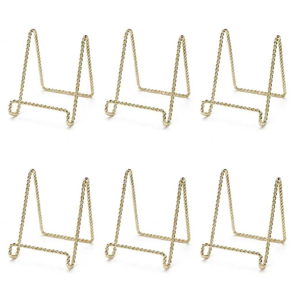Chevalet en métal doré Hohiya de 7,6 cm pour décoration de mariage et numéros de table
