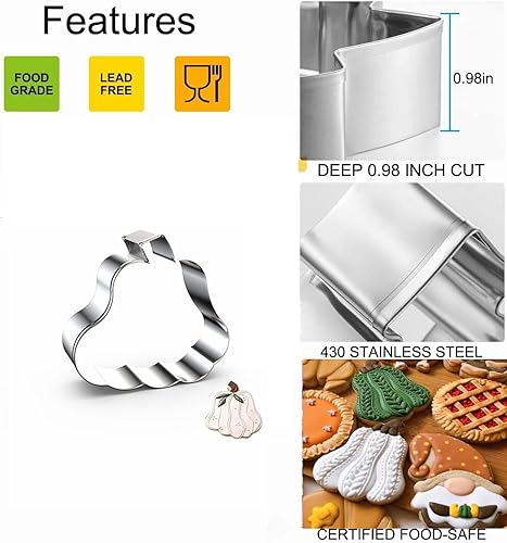 Miniatura 10 de Cortadores de galletas de estrellas, cortadores de galletas del 4 de julio, cortadores de galletas de acero inoxidable, moldes para Navidad,