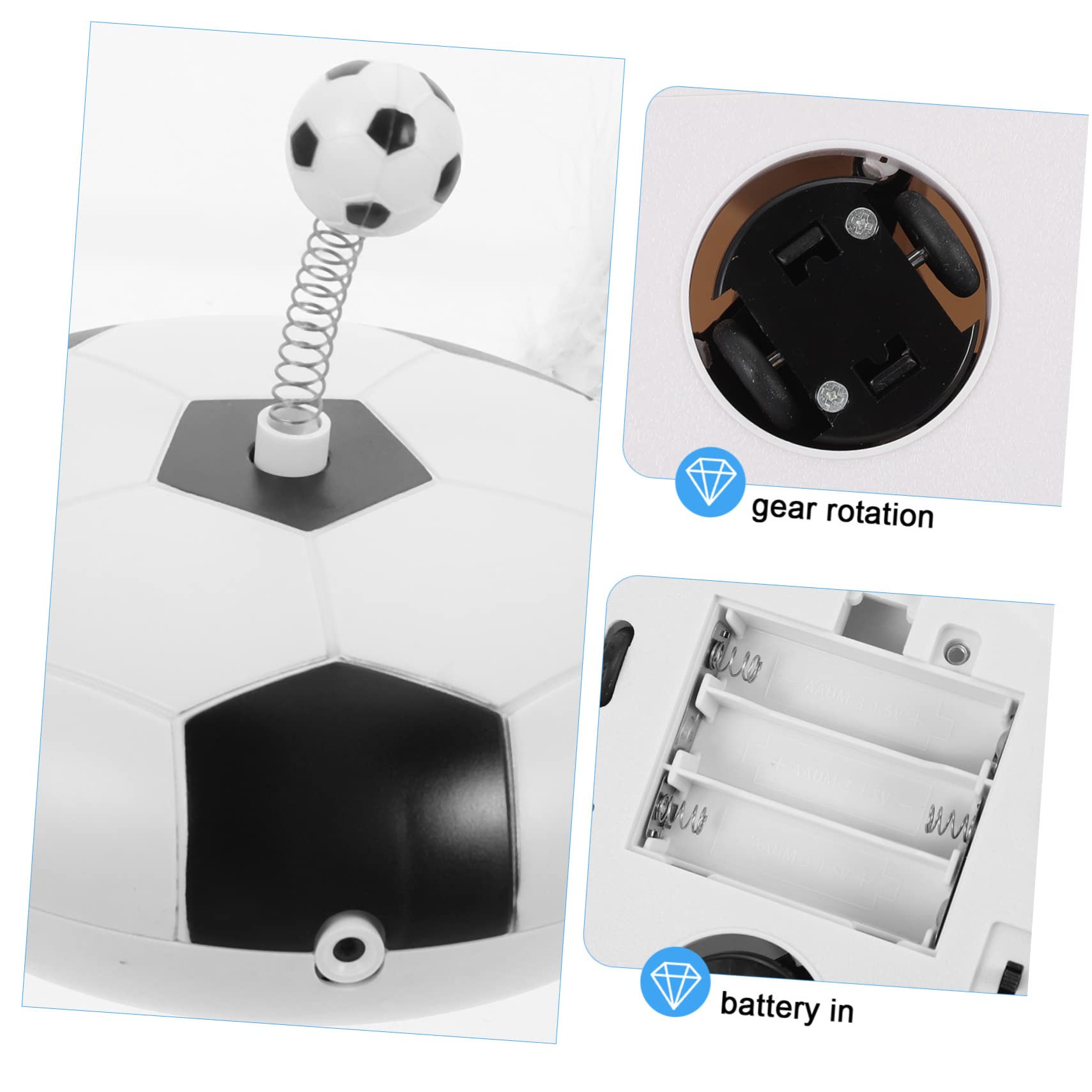 VANZACK Jouet Interactif Automatique pour Chat Forme De Football Stimulez Instinct De Chasse De Votre Chat avec Plumes Et Jeu Autonome pour Divertissement Intérieur sans Batterie