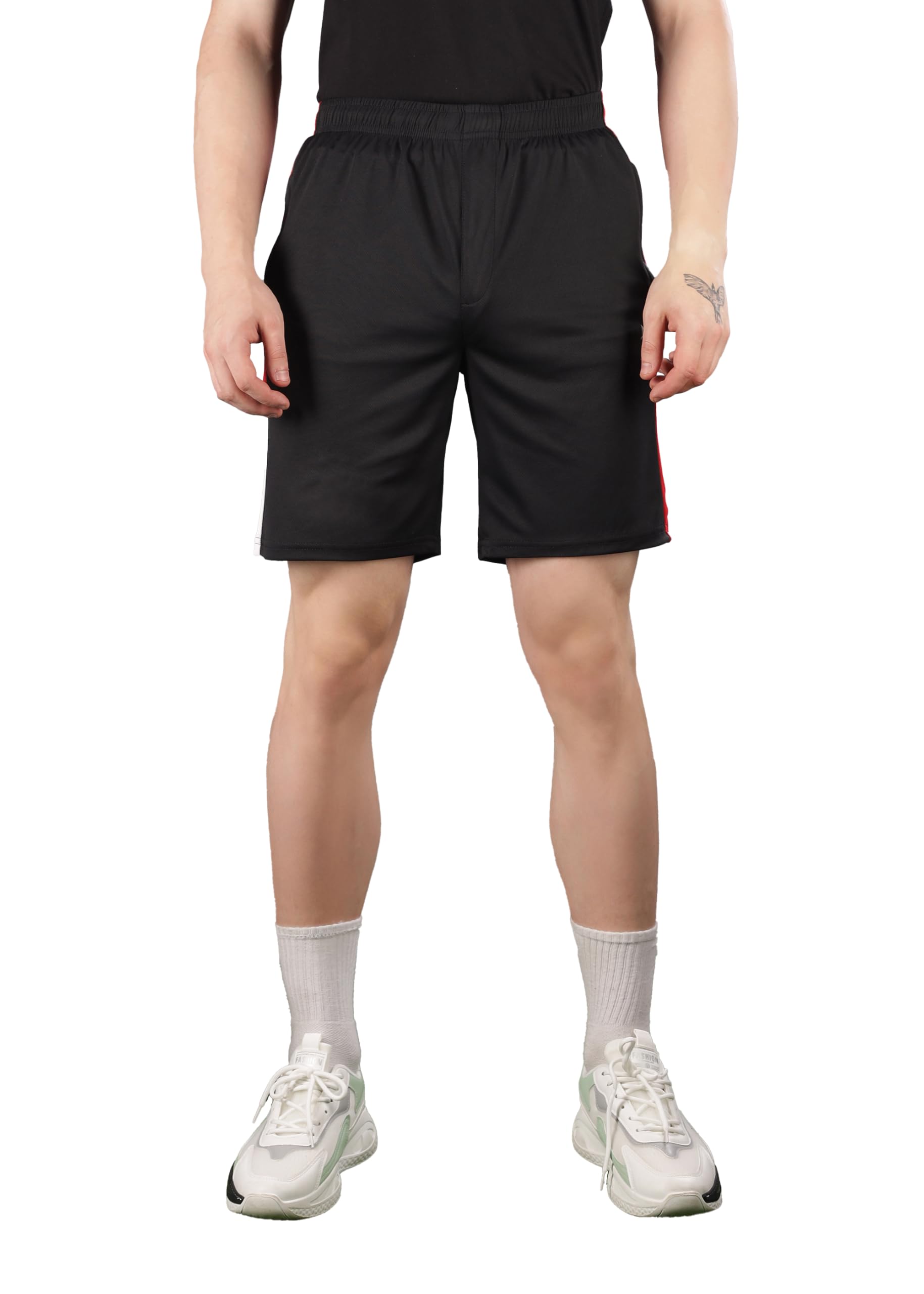 force nxt Shorts for Men Pack of 1| Men's Stretchable Shorts with Zipper Pockets | Anti-Odour, Regular fit, Men’s Shorts for Athletics, Gym, Yoga, Running & Sports-picture-33