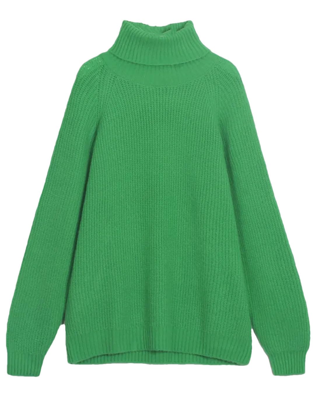 Maglione da donna a collo alto basico pullover allentato maglione casual top