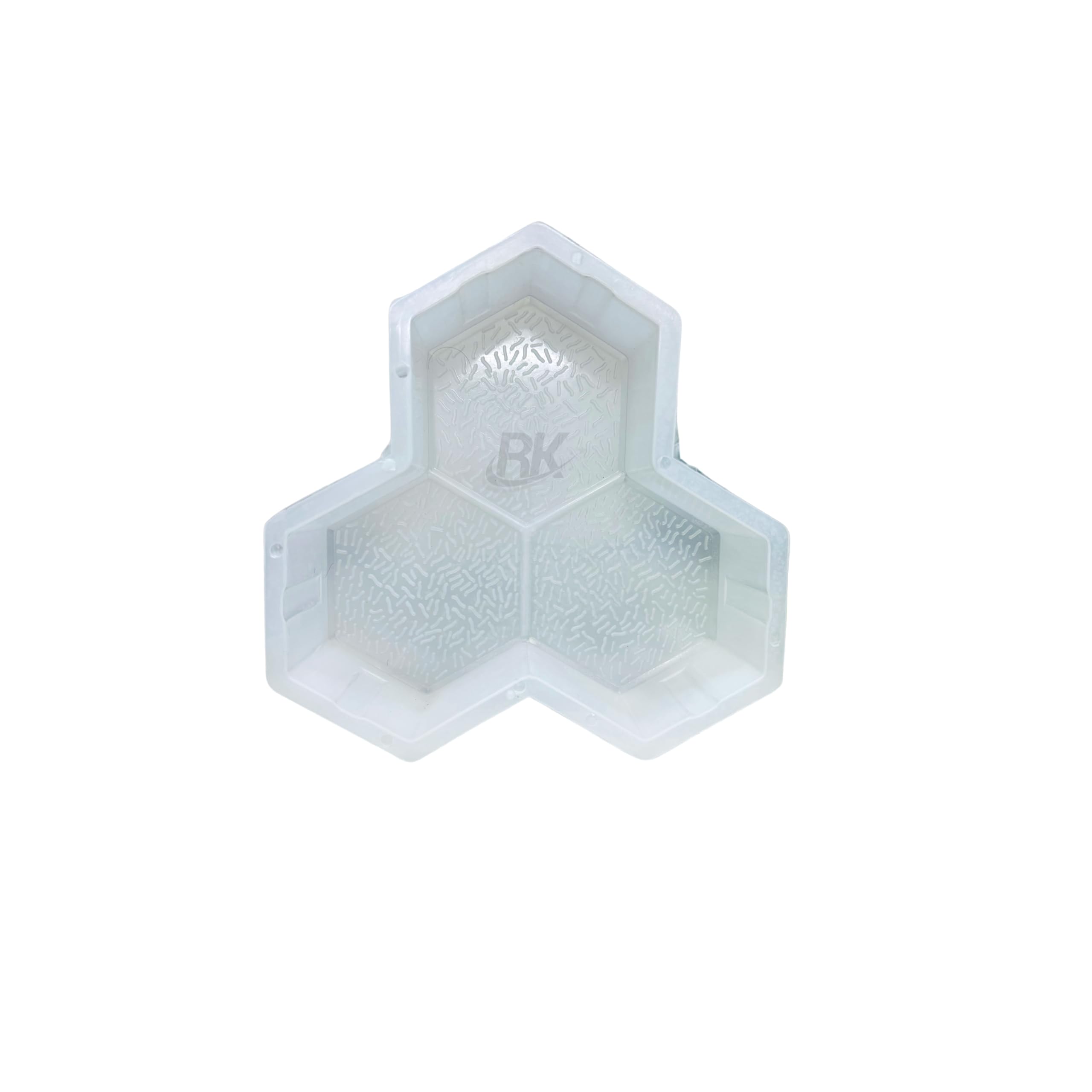 RK Plastic Triax (3 Dabbi) Paver Mould| 60.MM | | Paver Block Mould | Interlocking Tile Making Mould |Outdoor Paving Stone Maker |Silicone Paver Block Mould| Interlocking Mould for Outdoor Flooring & Garden