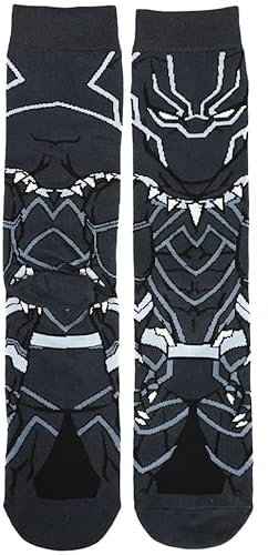 Unisex 1 Pair TV Cinema Scary Horror Characters Novelty Socks One Size UK 6-10 EU 40-45 (UK, Numeric, 6, 10, Regular, Regular, Panther)