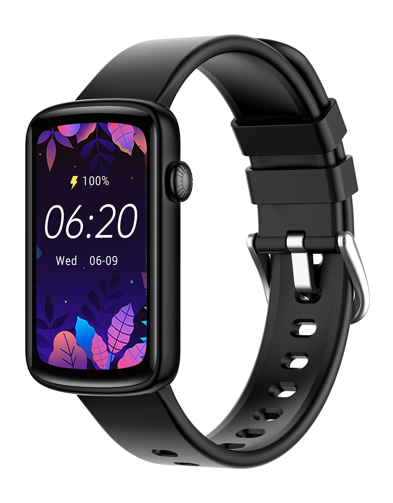 SHANG WING Smartwatch Damen 1.47'' Schmal Fitnessuhr mit Herzfrequenz SpO2 | Schlafüberwachung Schrittzähler Kalorienzähler Menstruationszyklus Anruf Whatsapp Mitteilungen FitnessTracker für Android iOS