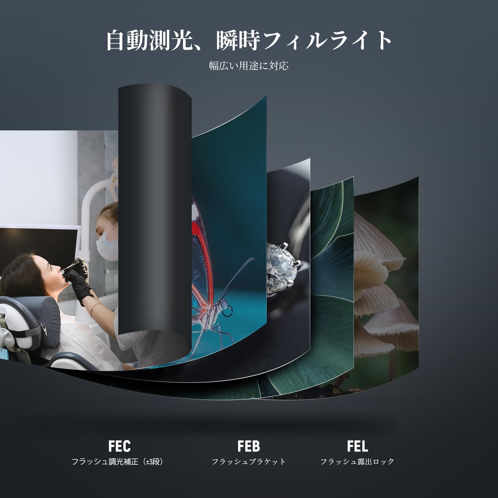 Amazon | NEEWER RF1-S マルコリングフラッシュ 76Ws GN15 5600K TTL