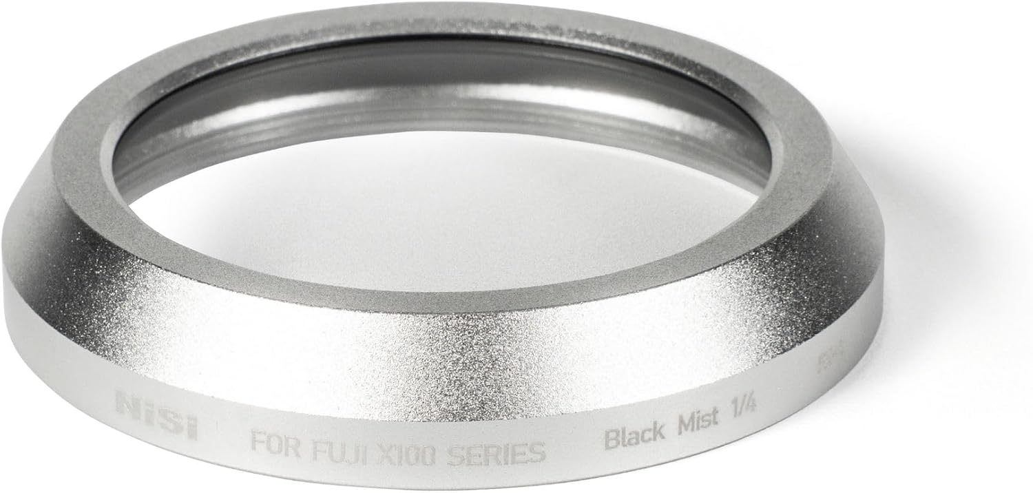 NiSi Black Mist 1/4 for Fujifilm X100 Series | Mist Effect Lens Filter | Photography and Videography (Silver Frame)