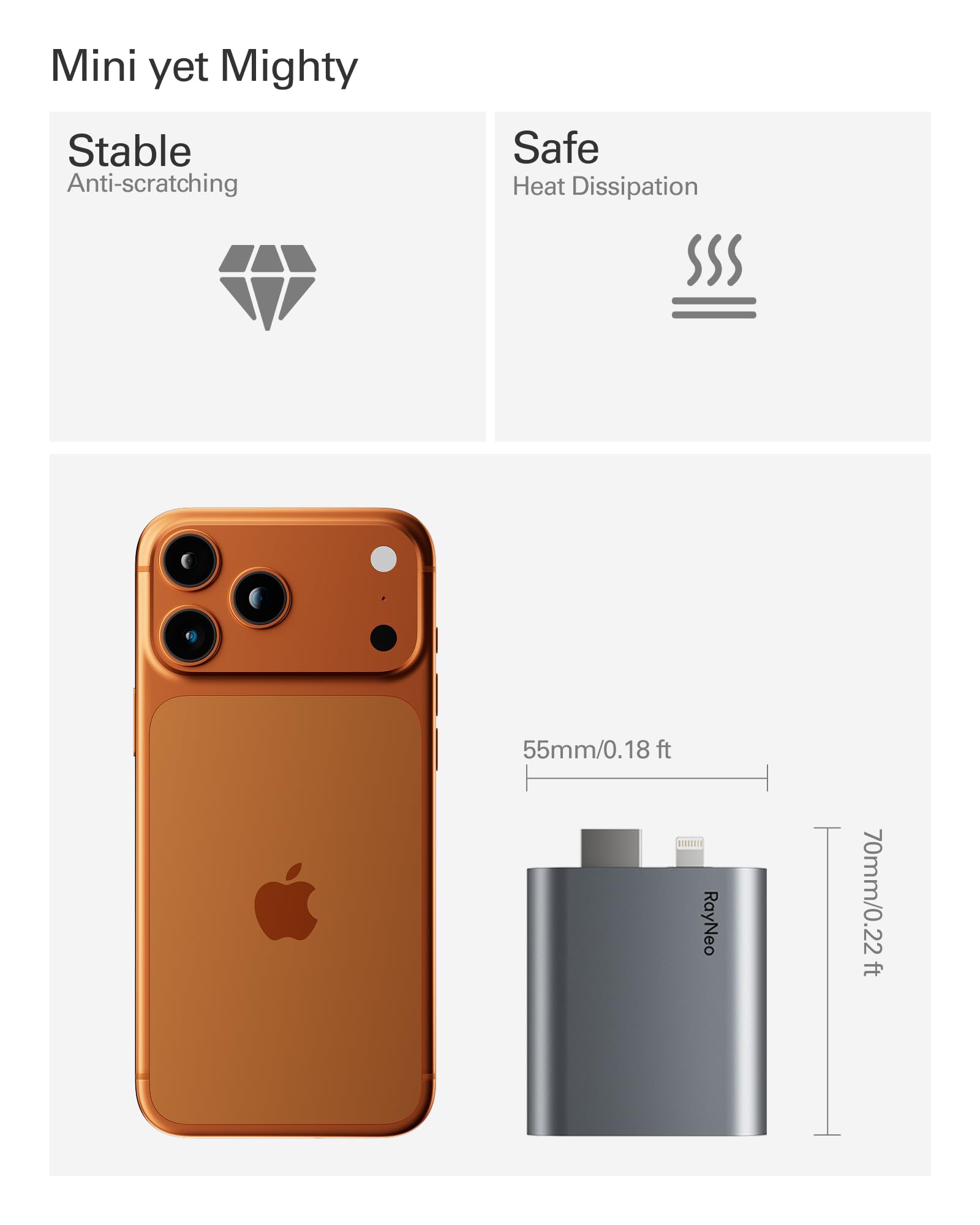 Amazon.co.jp: RayNeo HDMI 2.0アダプター (HDR10対応) iPhone 14以前